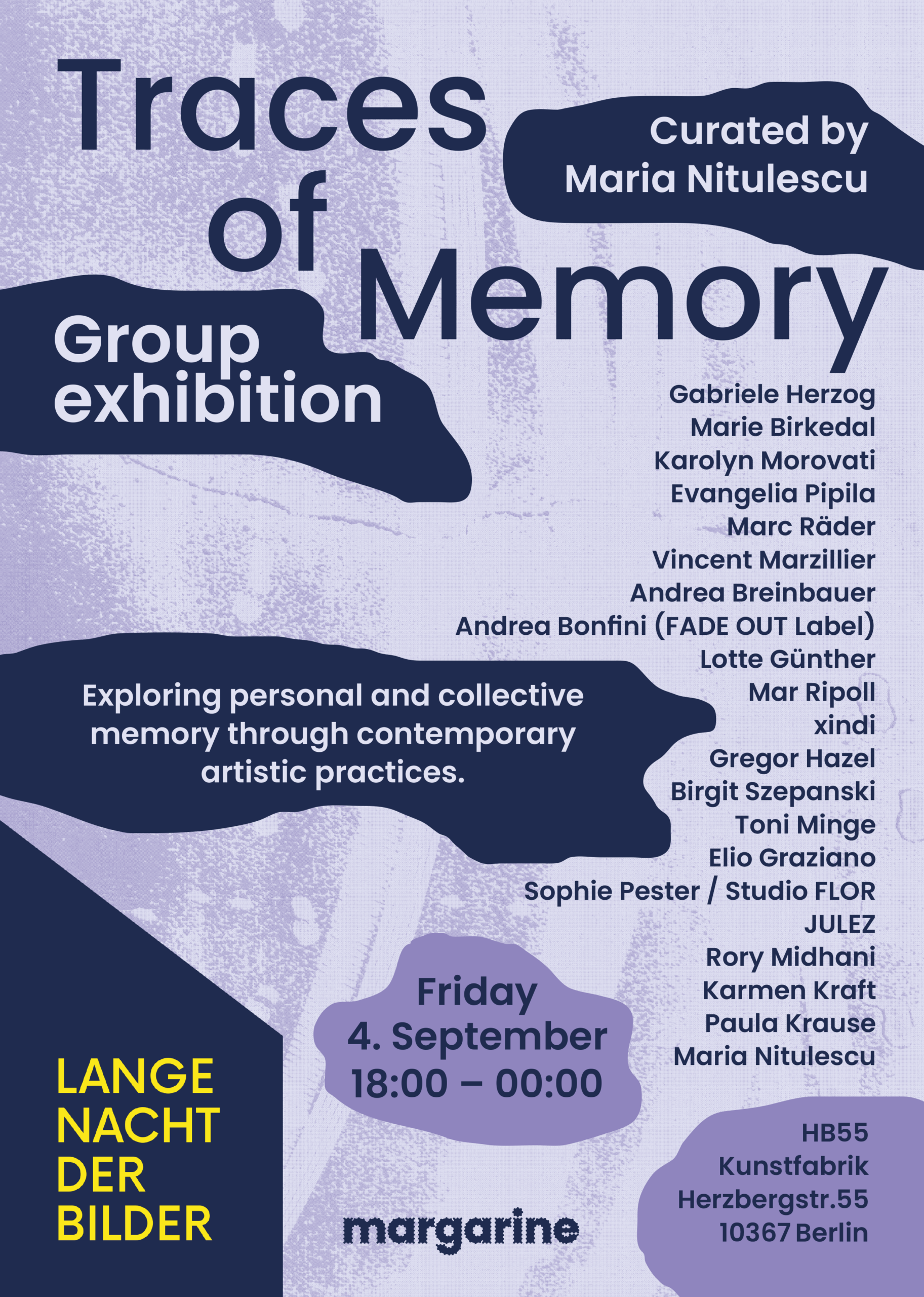 TRACES OF MEMORY Ausstellung im Rahmen der Langen Nacht der Bilder Lichtenberg 2026